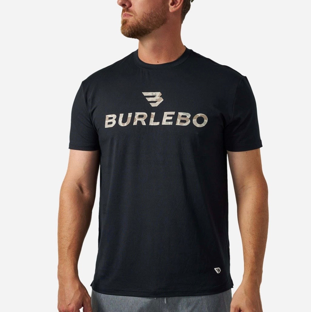 Burlebo Go To Tee - Black & Classic Deer Camo