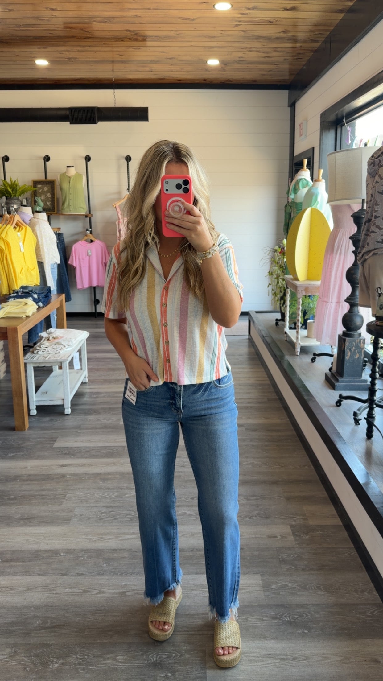 Landri High Rise Straight Leg Jeans