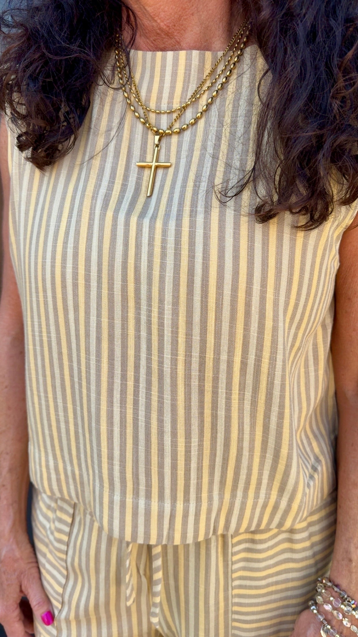 Golden Hour Striped Set