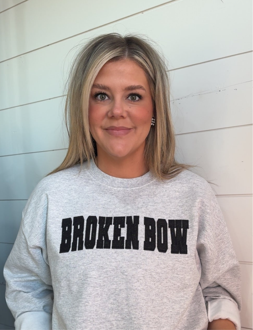 Broken Bow Black Glitter Sweatshirt