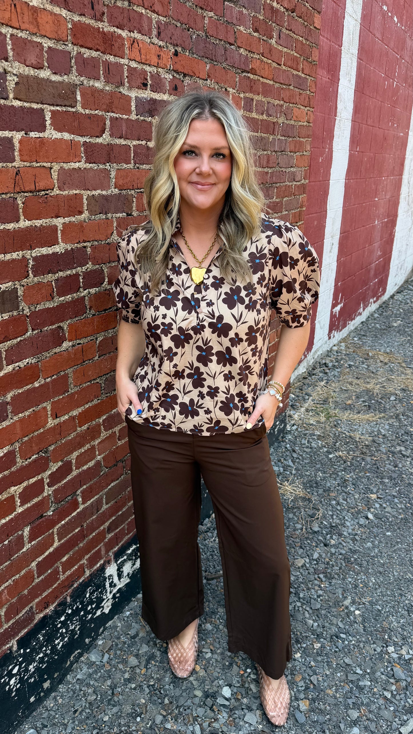 The Patti Dress Pant - Brown