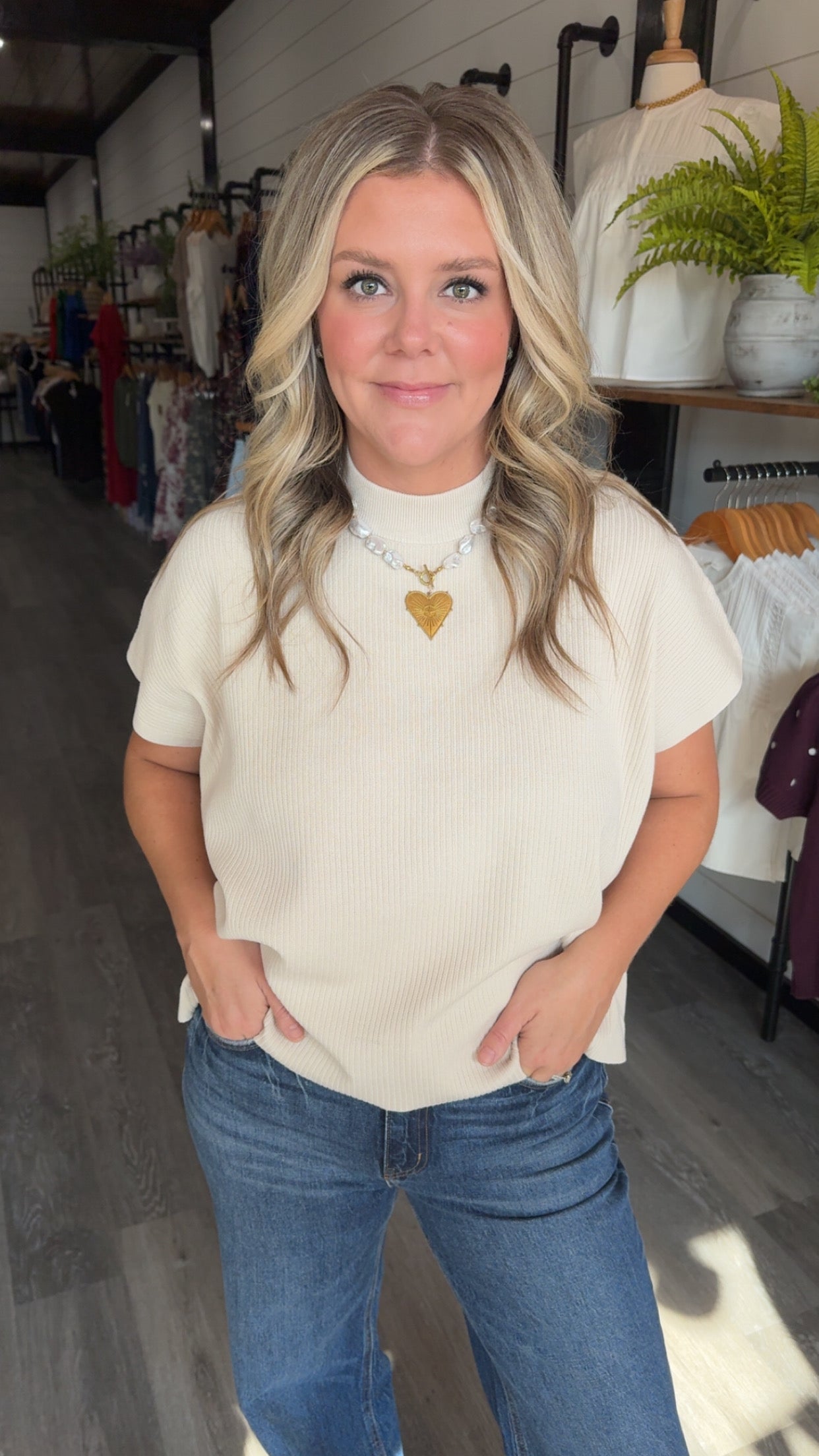 Miranda Mock Neck Sweater