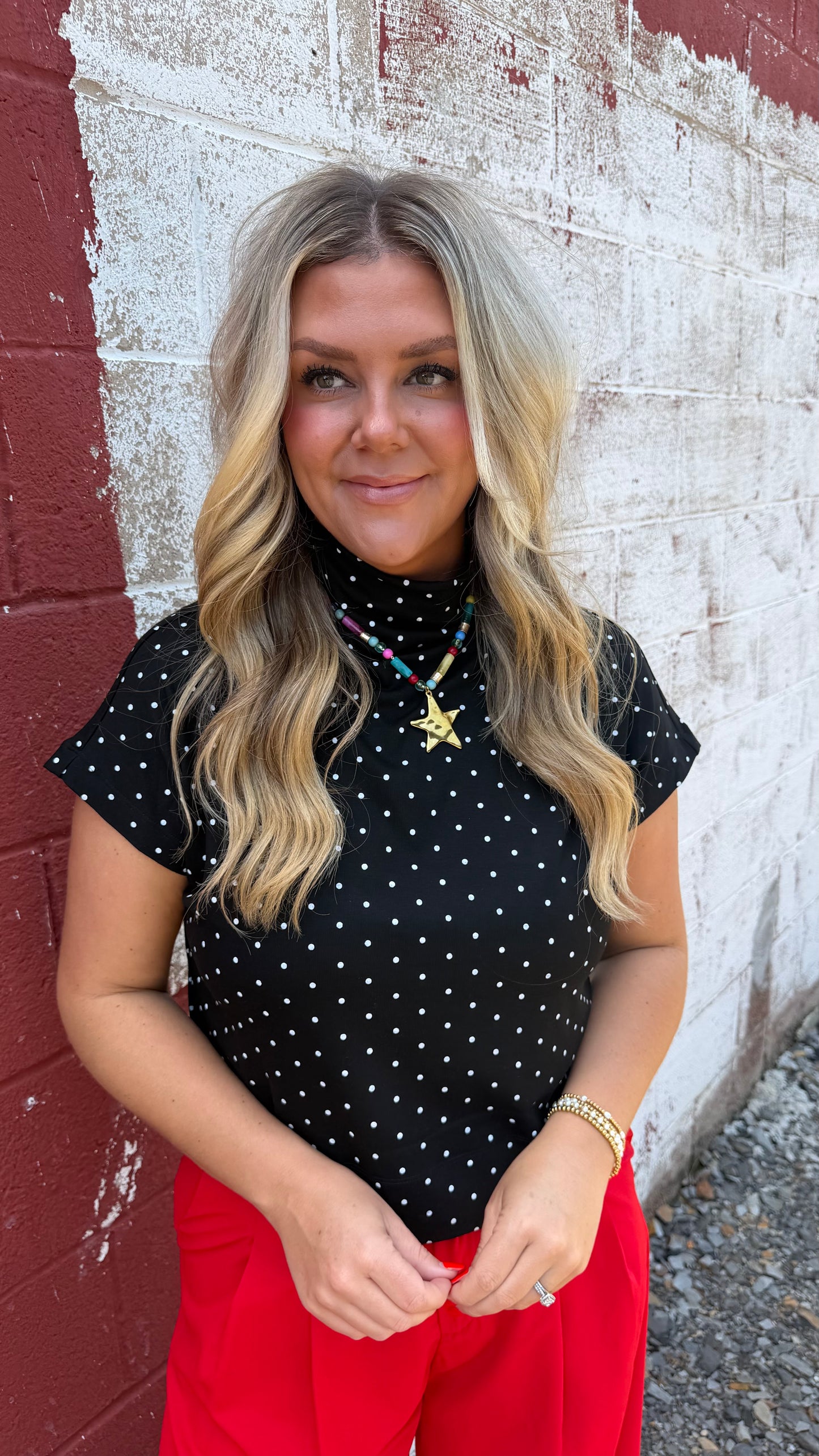 Pretty In Polka Dots Top