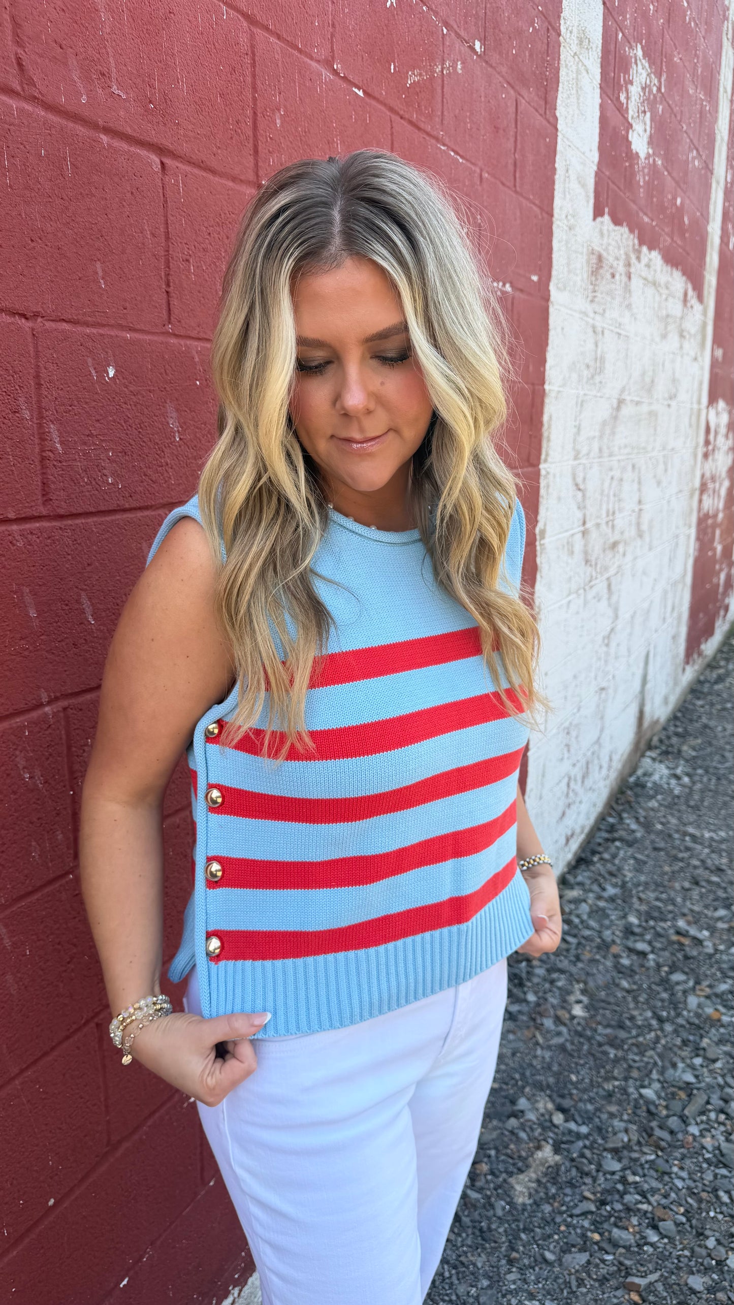 Glamour Girl Striped Top