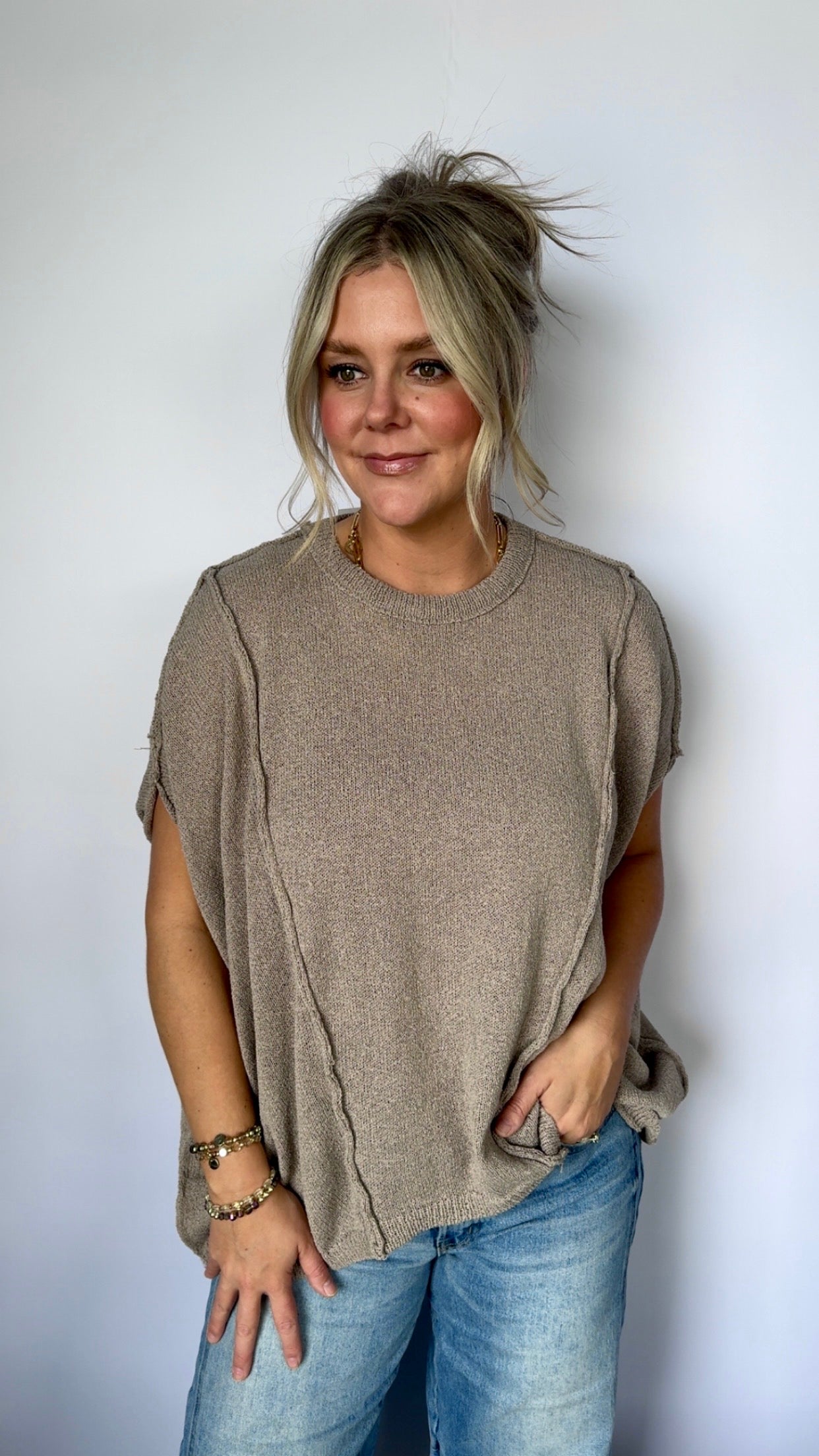 Darci Drop Shoulder Top