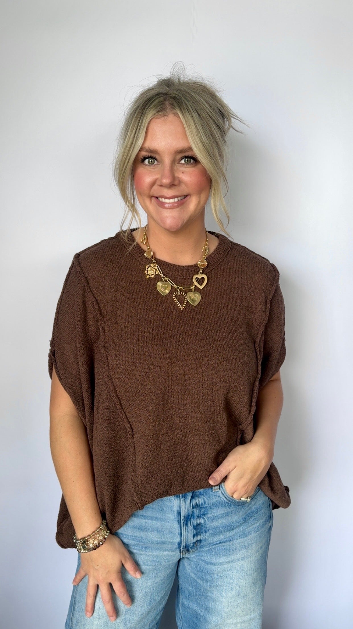Darci Drop Shoulder Top