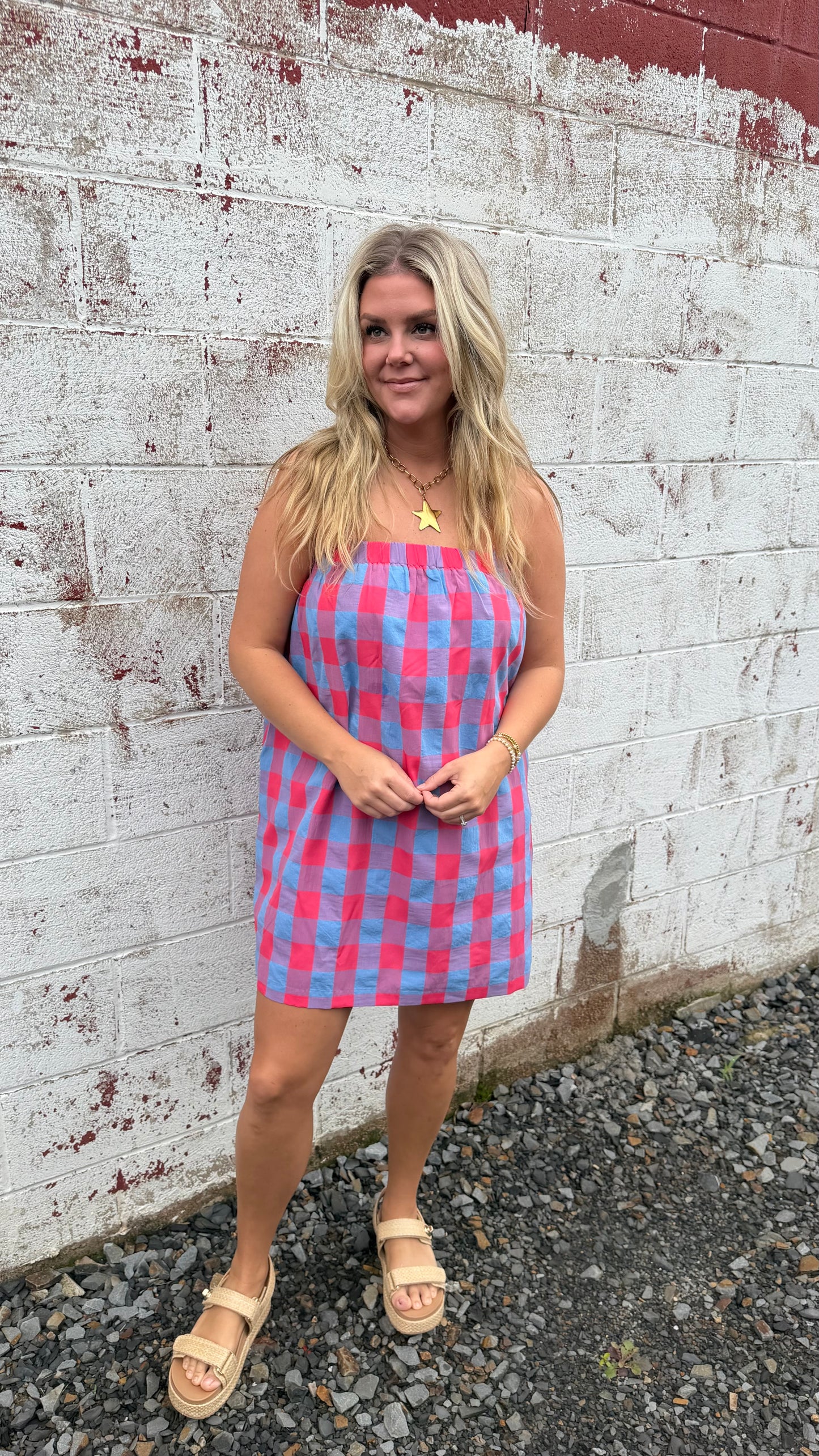 Playful Plaid Dress