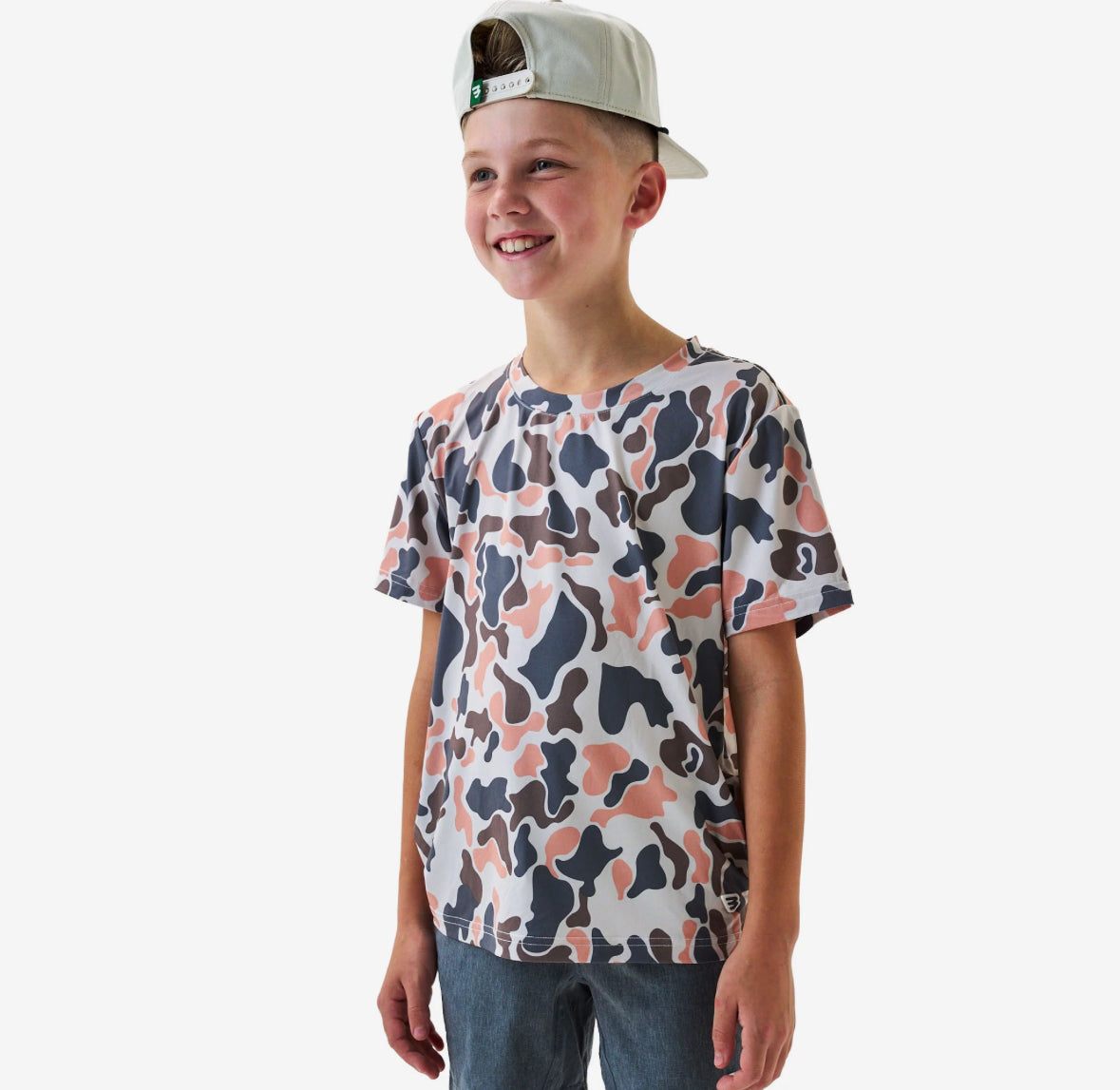 Burlebo Youth Go To Tee - Vintage Camo