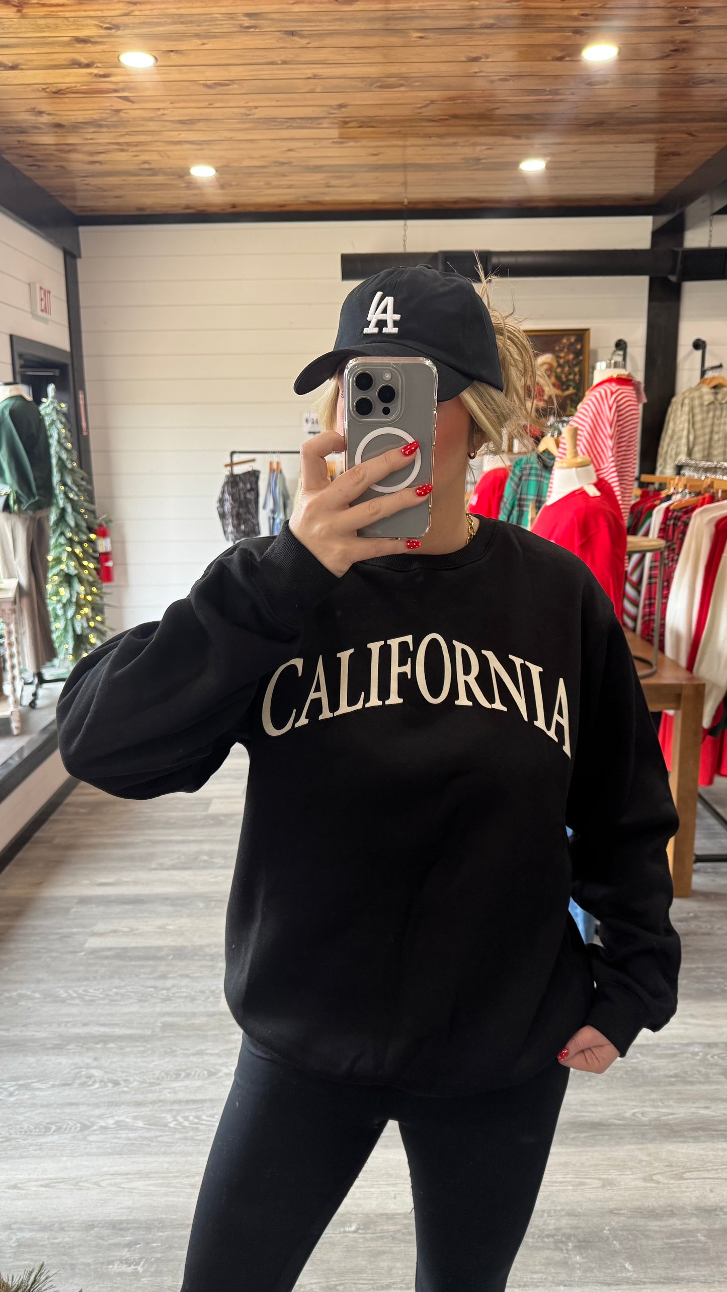 California Graphic Sweatshirt - Black