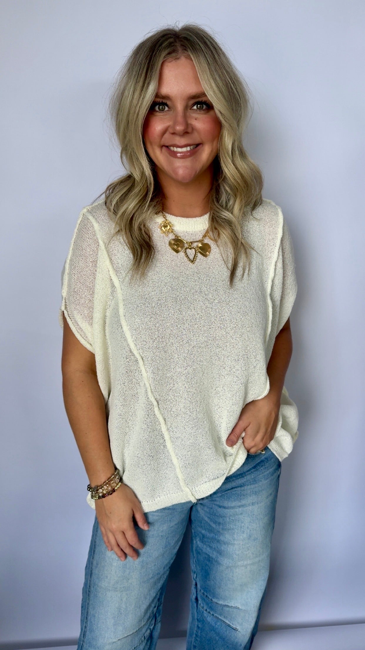 Darci Drop Shoulder Top