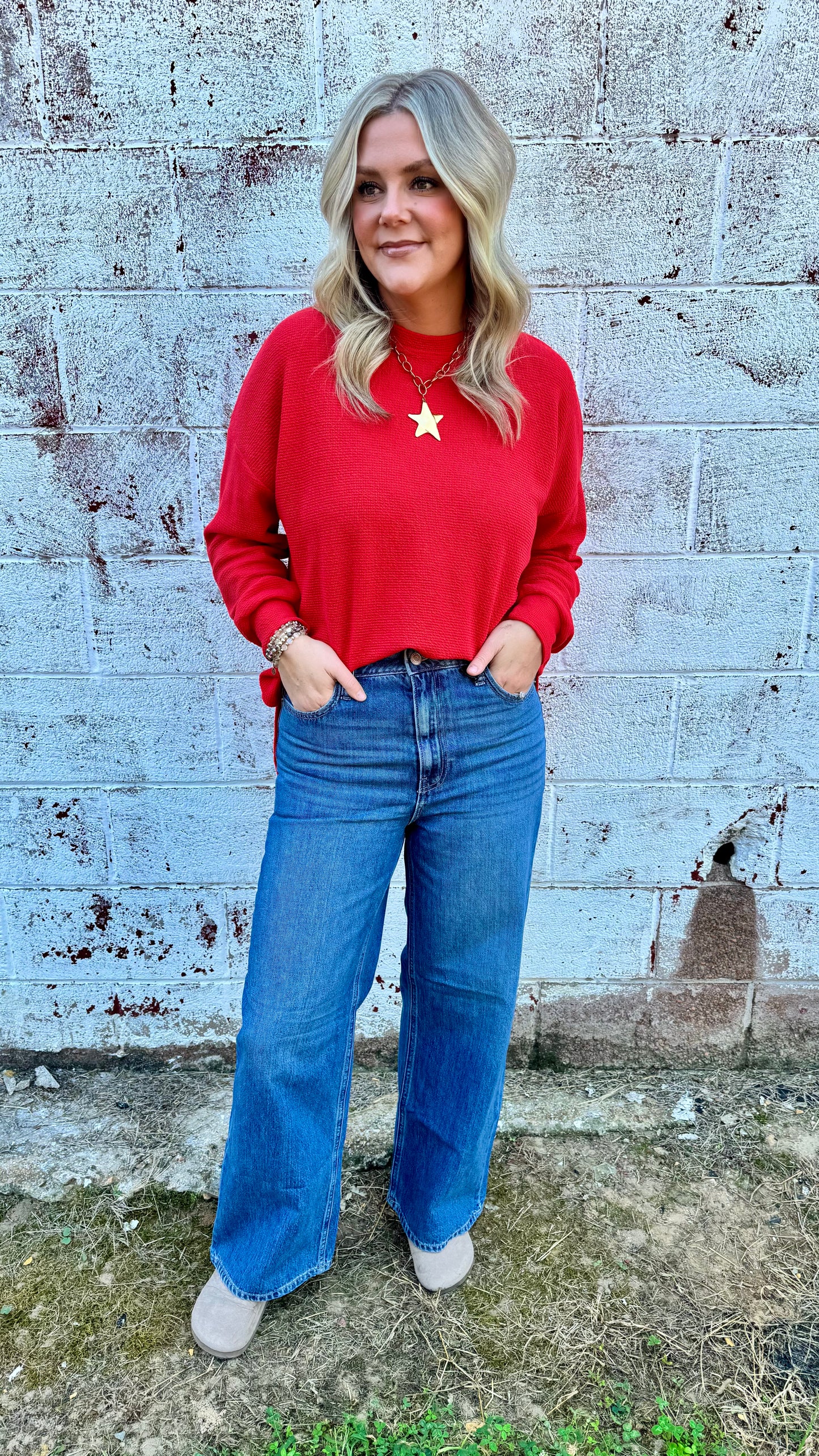 Minda High Rise Wide Leg Jeans