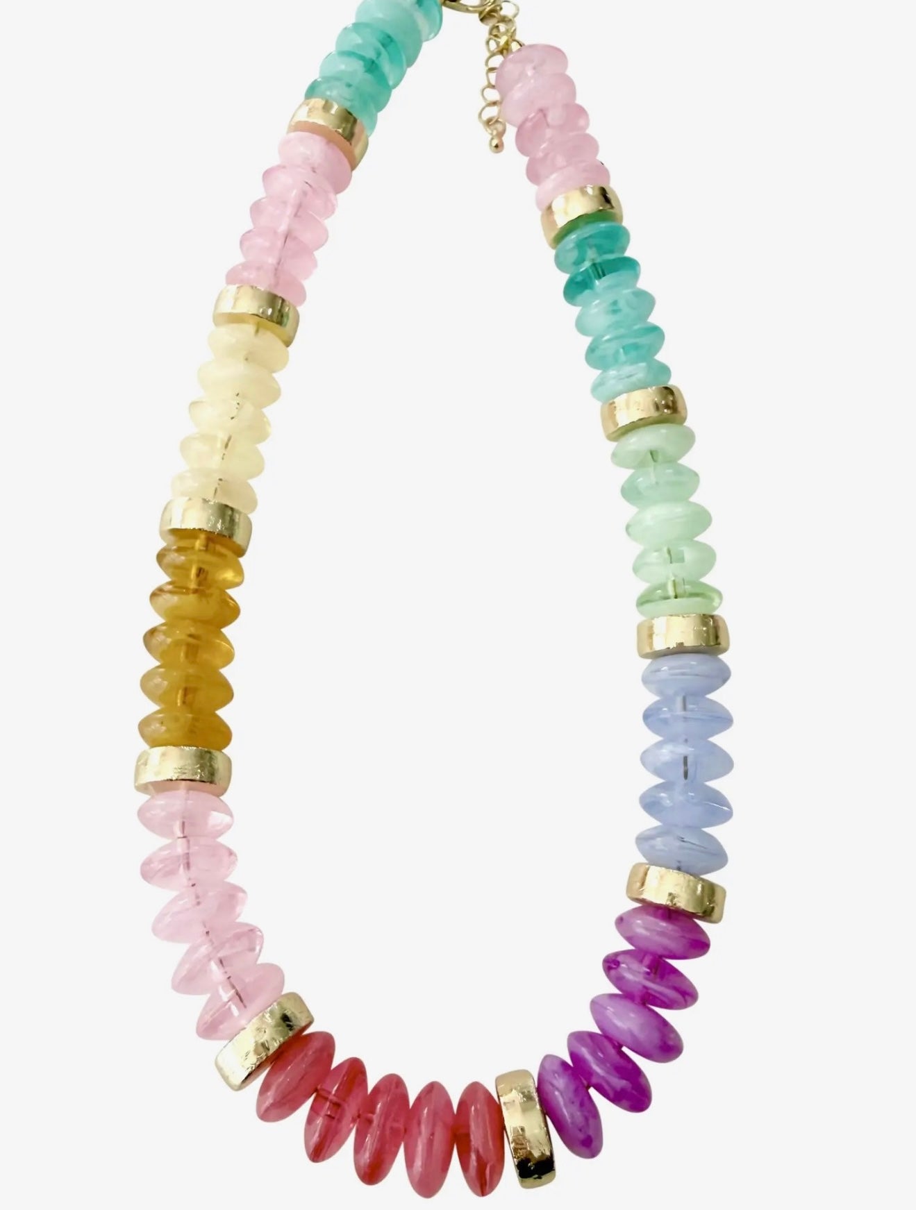 Callaway Beaded Necklace - Rainbow