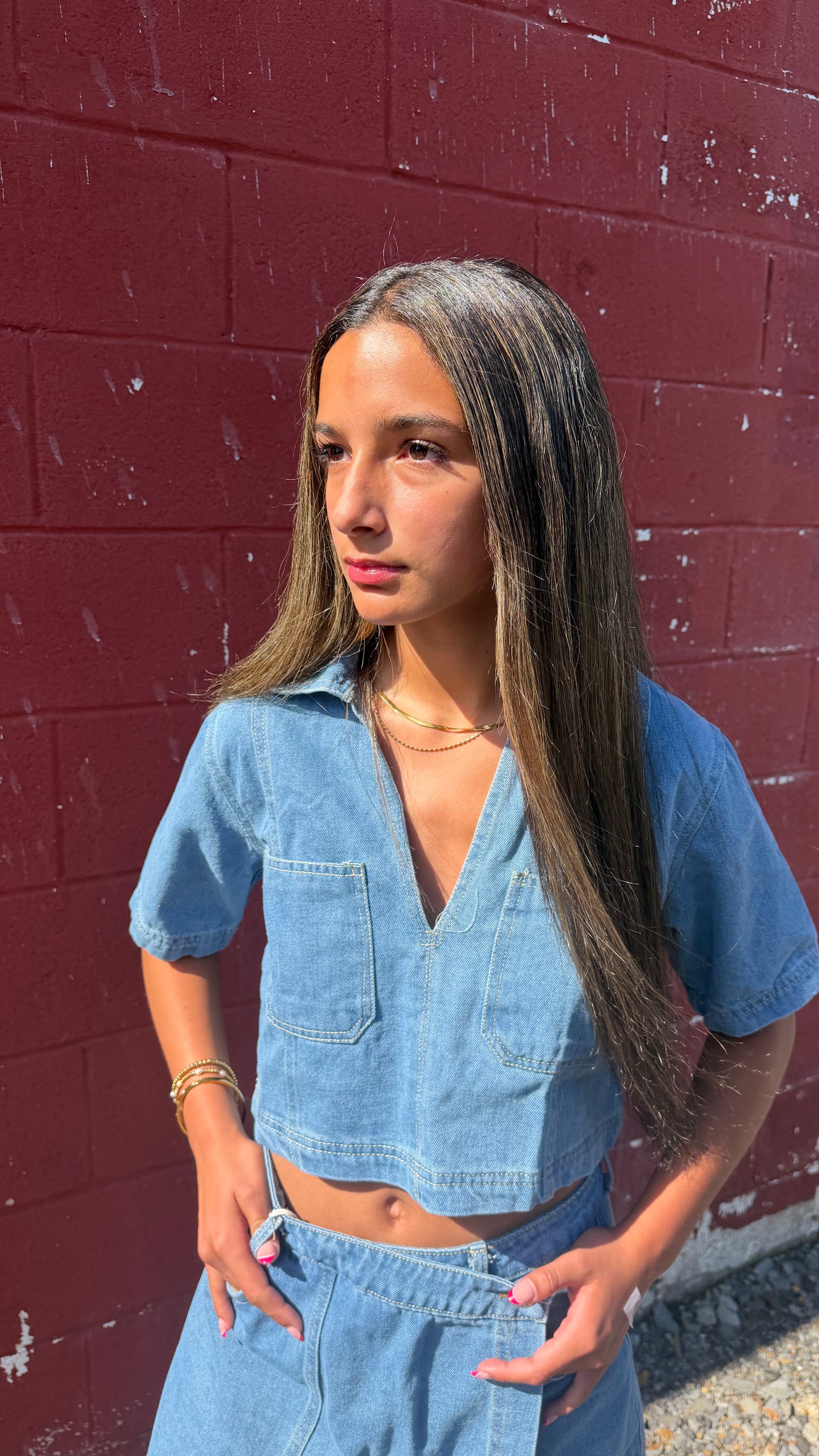 Denim Dreams Top