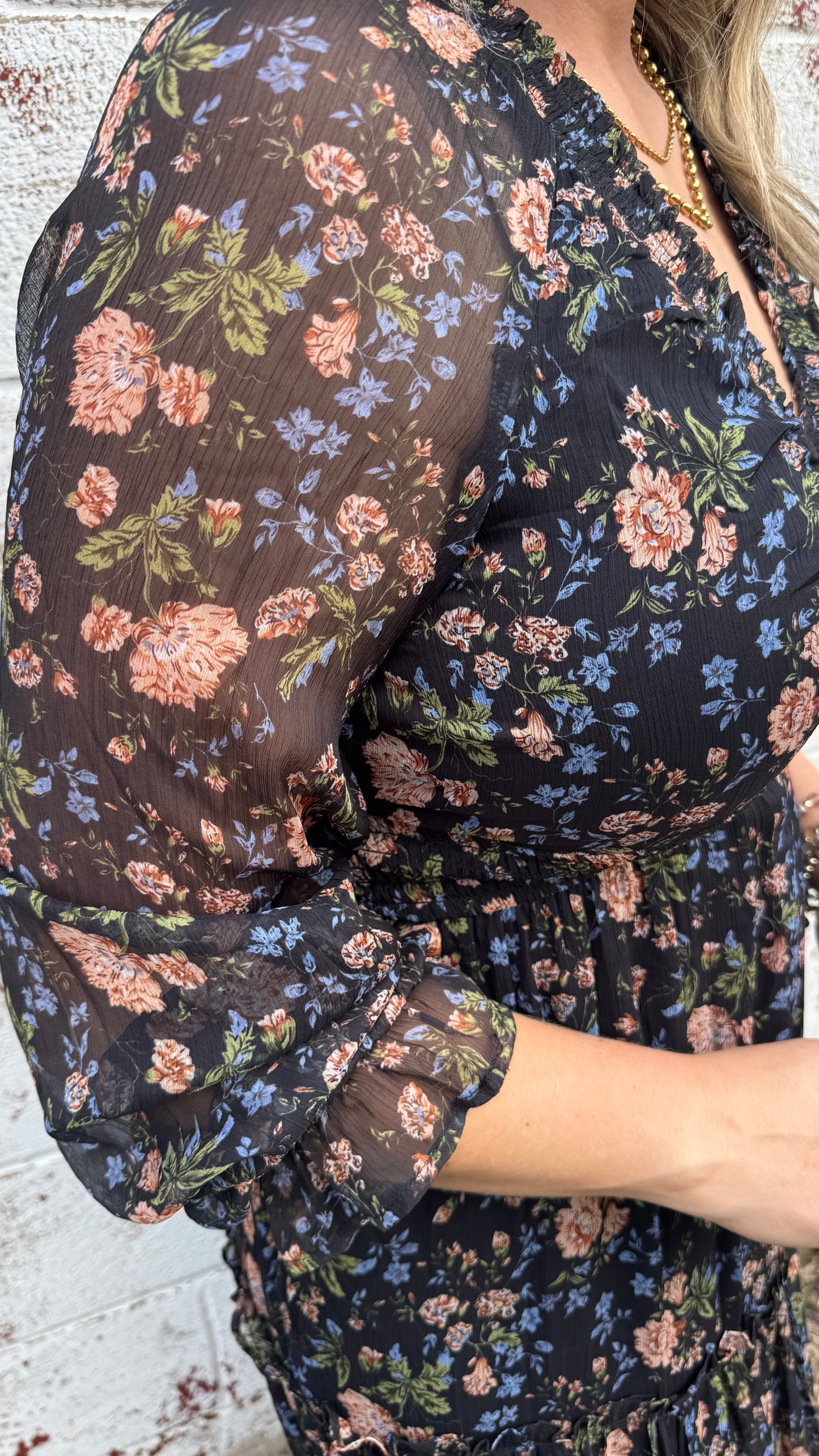 Brooklyn Black Floral Dress
