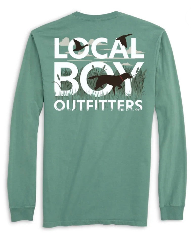 Local Boy Youth Text & Tail Long Sleeve