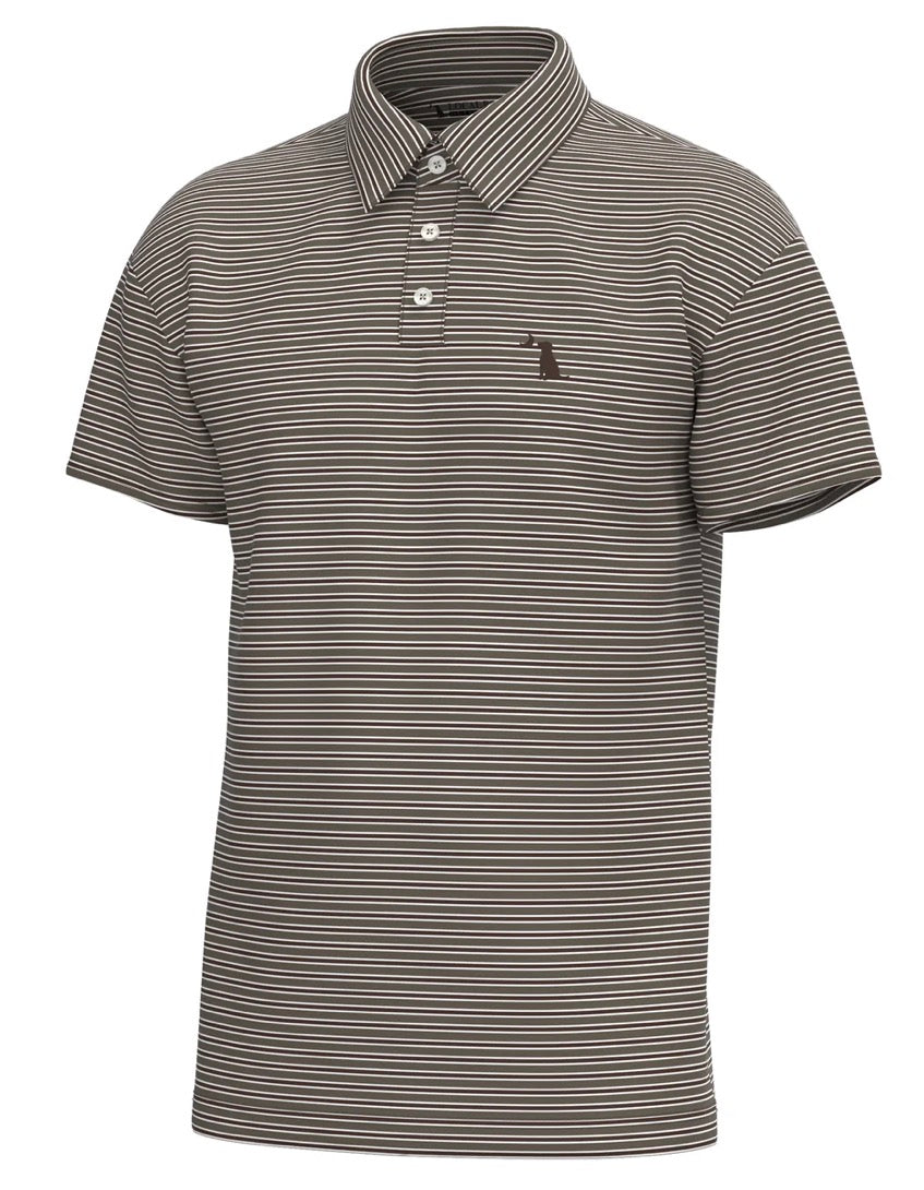Local Boy Surfside Polo - Espresso/White