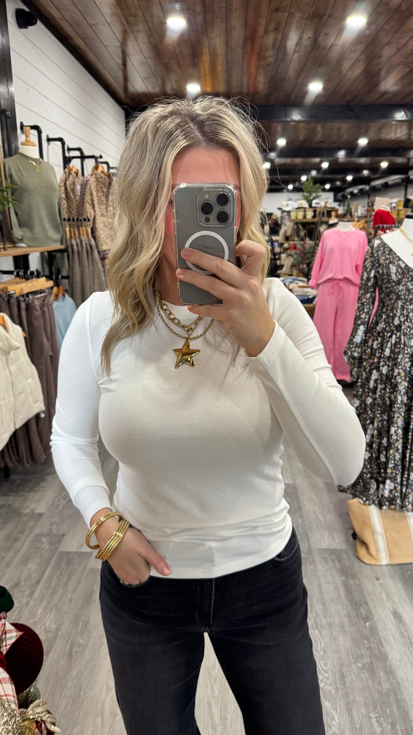 Zoey Ultra Soft Basic Long Sleeve - White