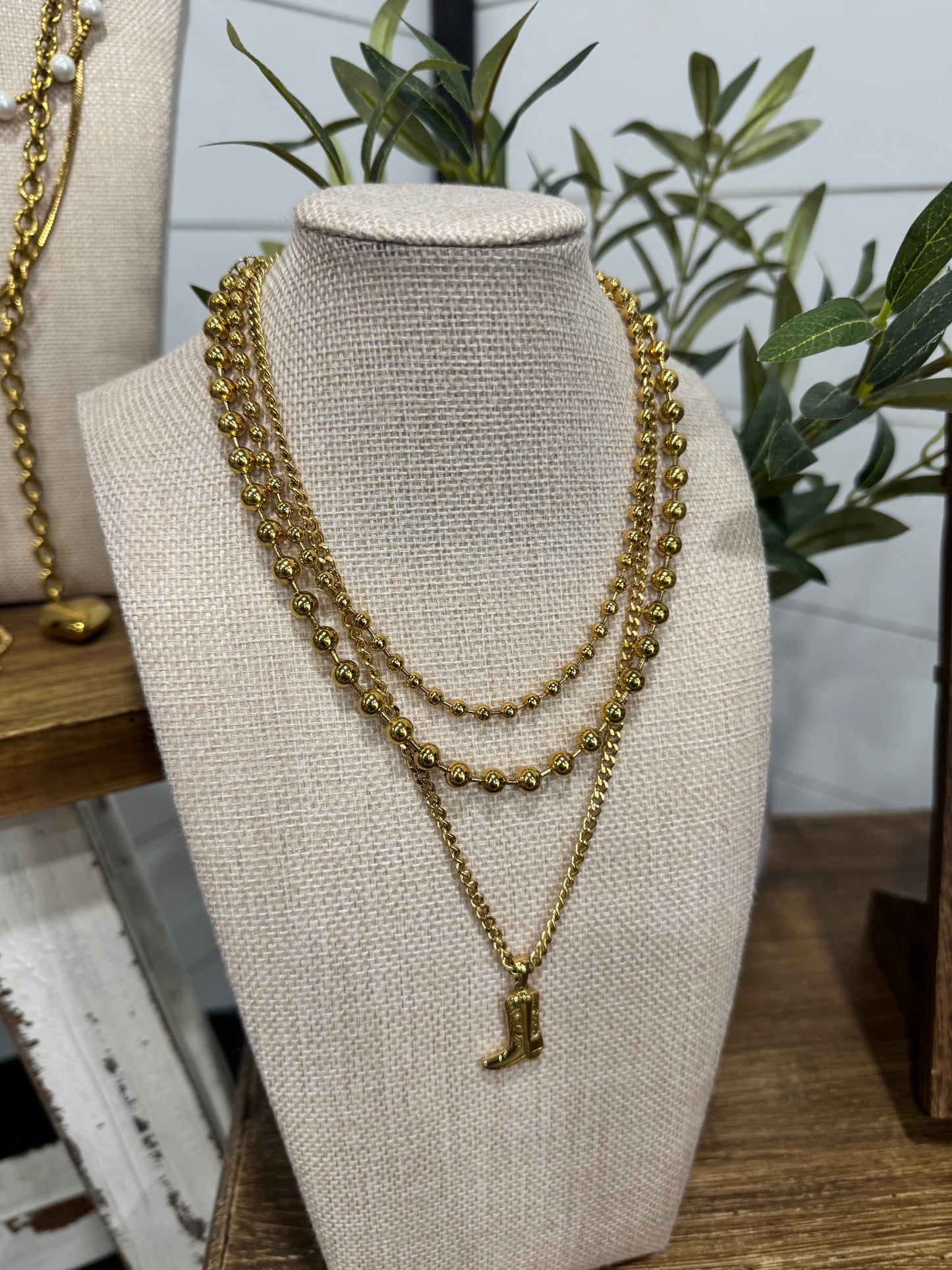 Cowgirl Boot Necklace