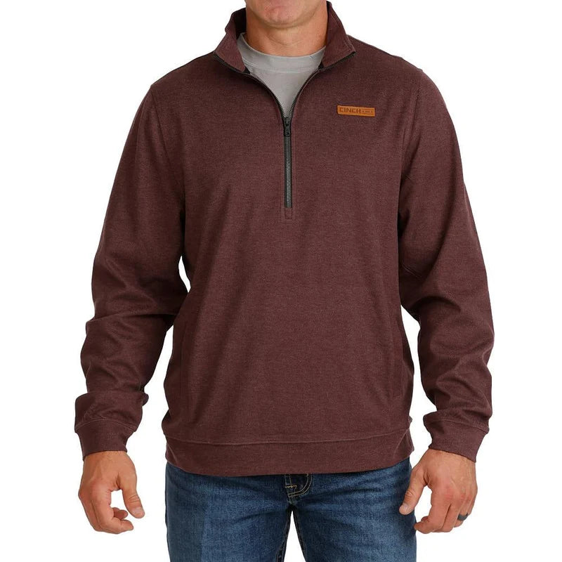 Cinch Half Zip Pullover - Plum