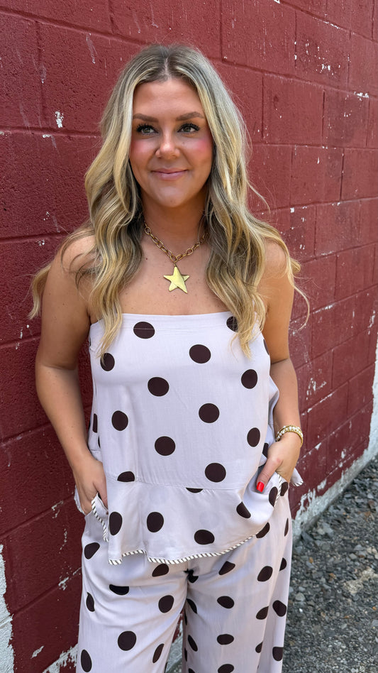 Java Dot Top - Cream
