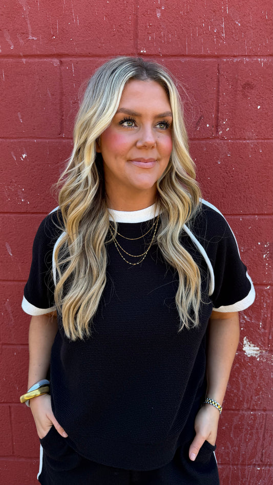 Camden Cloudy Knit Accent Top