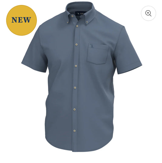 Local Boy Low Country Button Down - Slate Blue