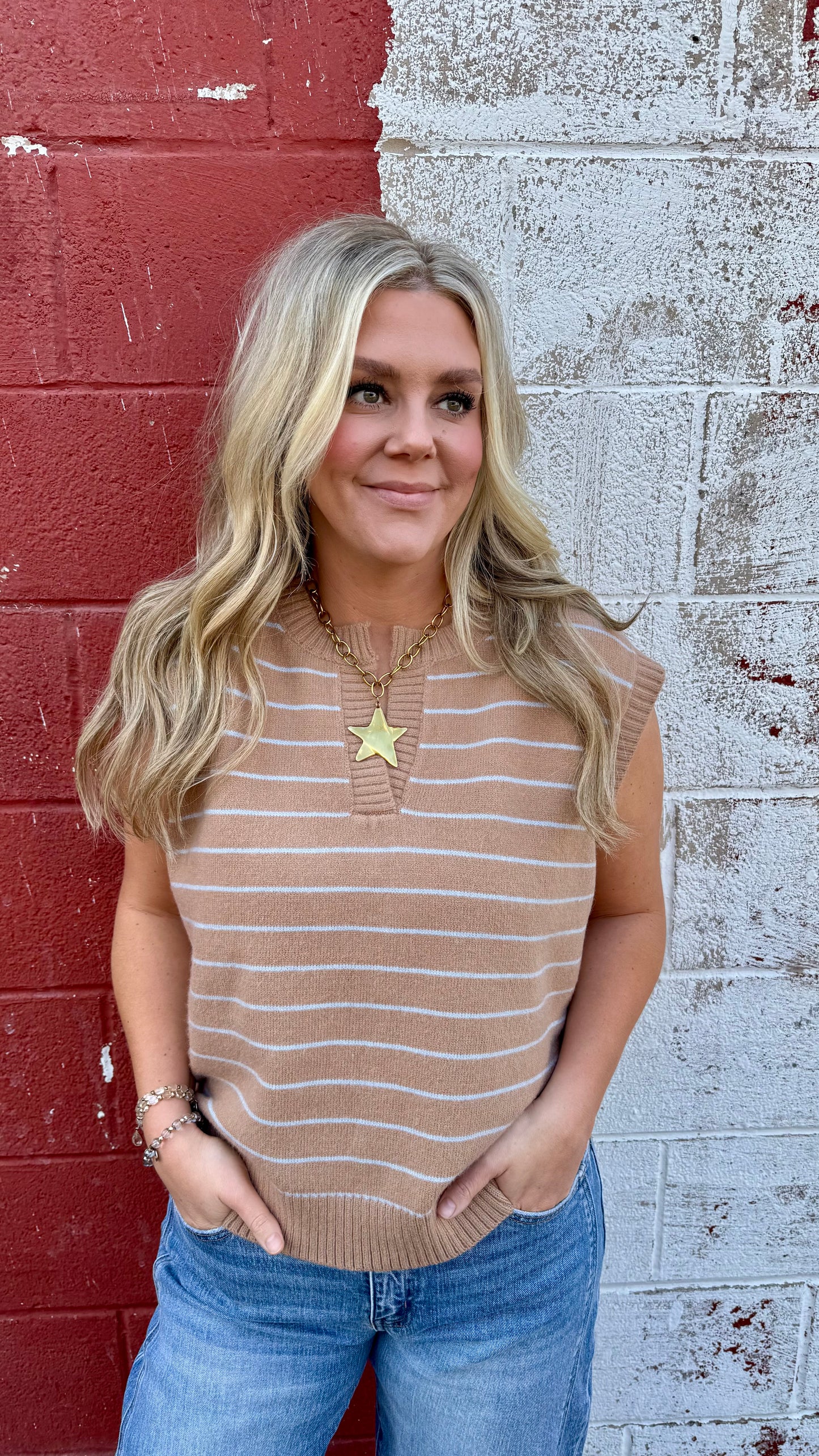 Peyton Split Neck Sweater