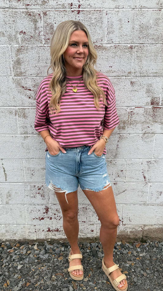 Heather High Rise Shorts