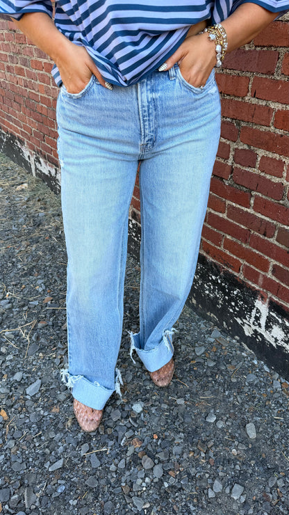 Weekend Plans Cuffed Jeans