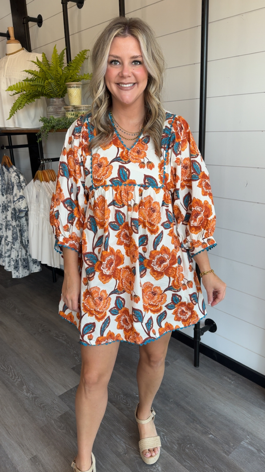 Fiona Floral Dress