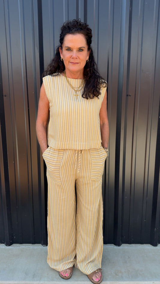 Golden Hour Striped Set