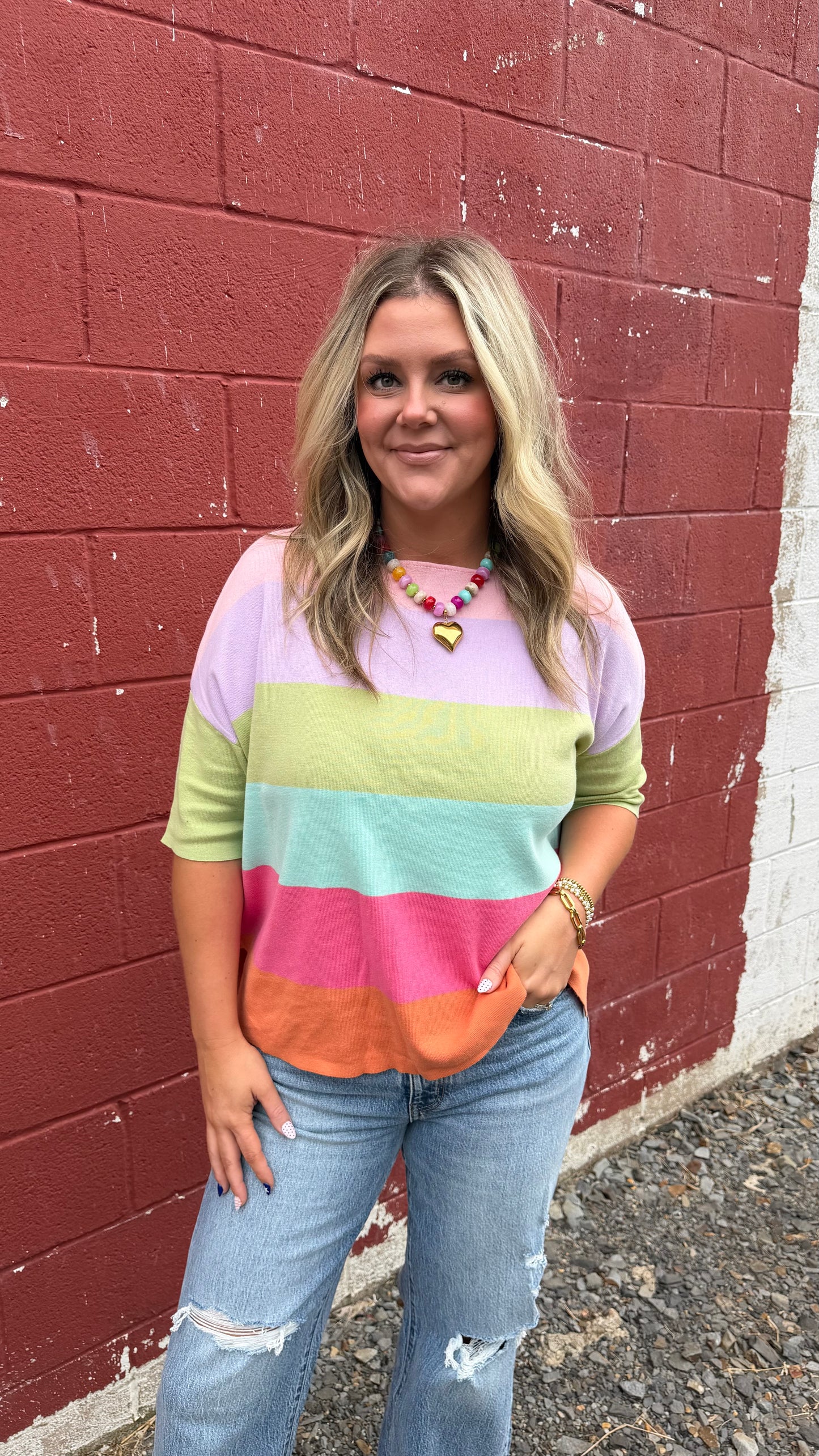 Bright Side Color Block Top