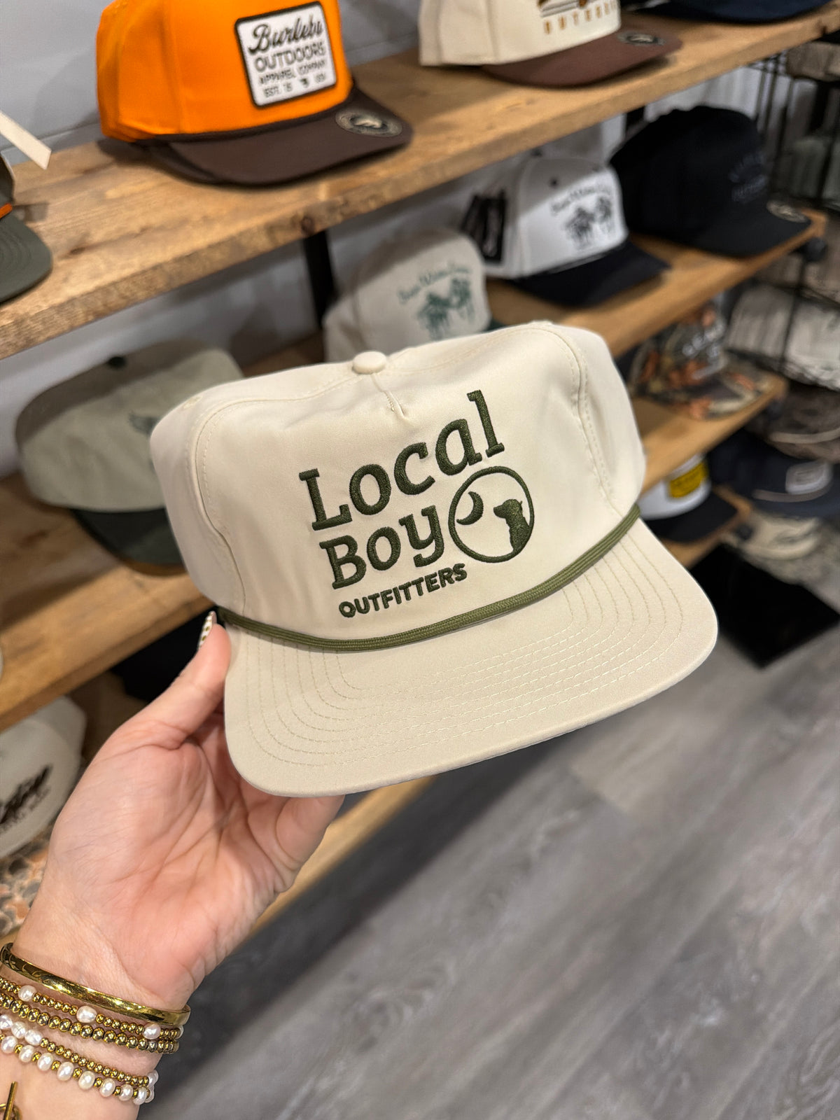 Local Boy Elevated Rope Hat - Light Khaki