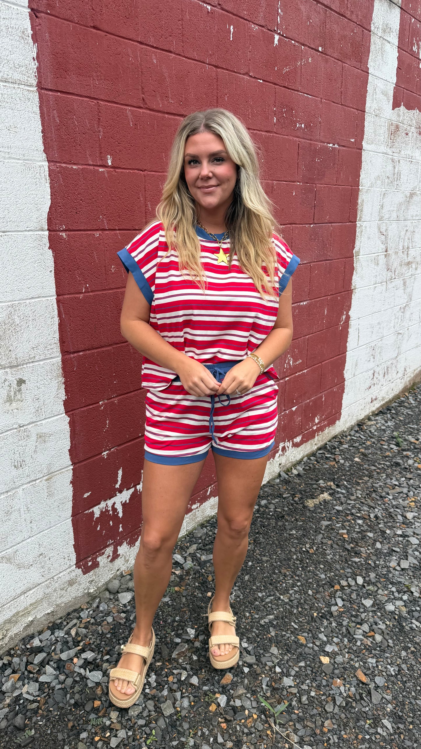 Old Glory Striped Set - Red