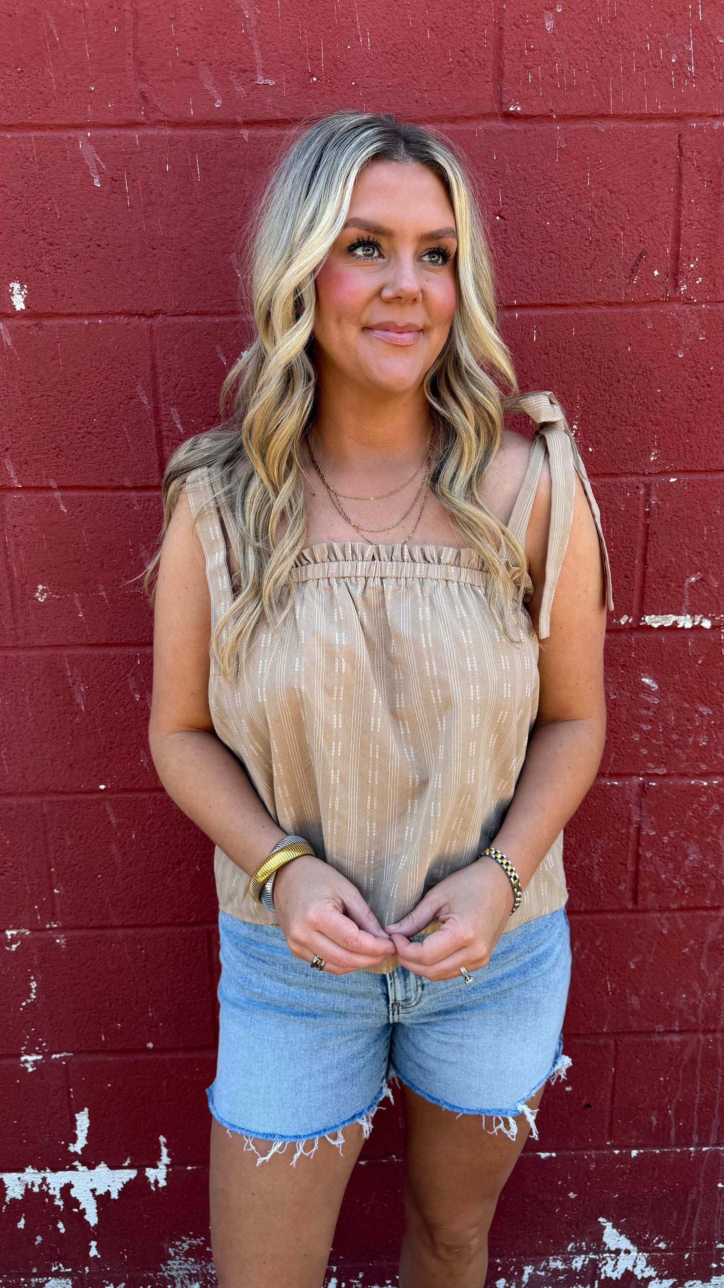 Sutton Shoulder Tie Top