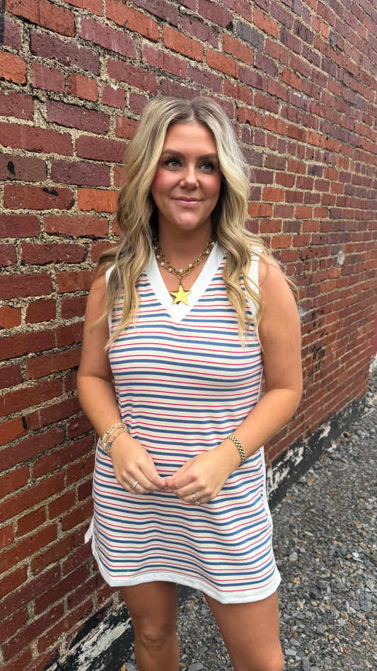 Chic Lines Striped Dress
