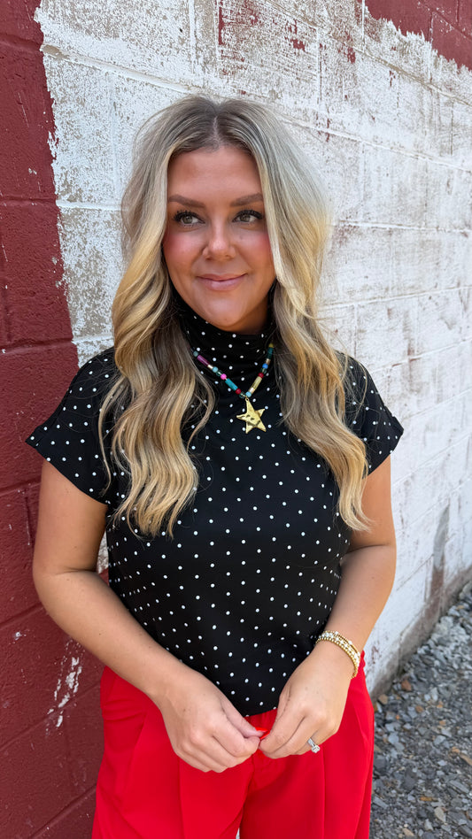 Pretty In Polka Dots Top