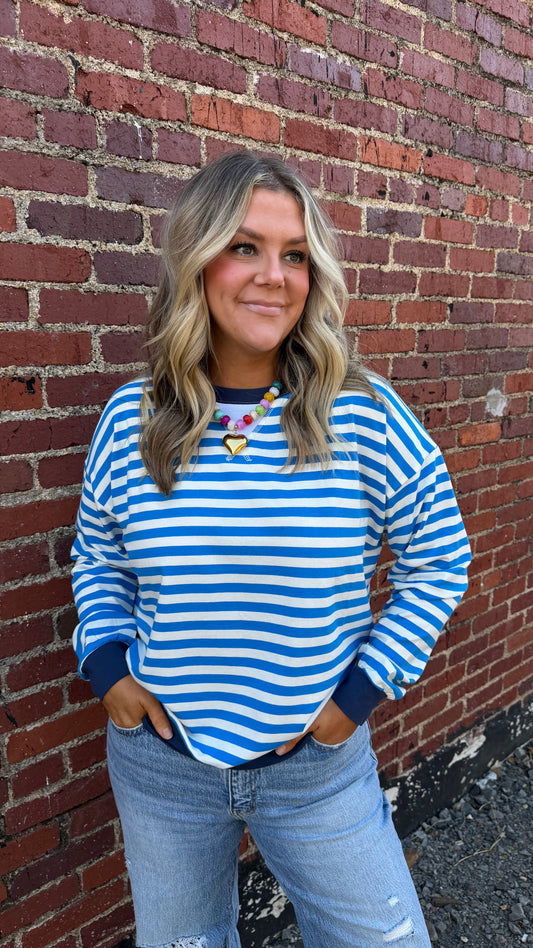 The Palmer Pullover - Blue