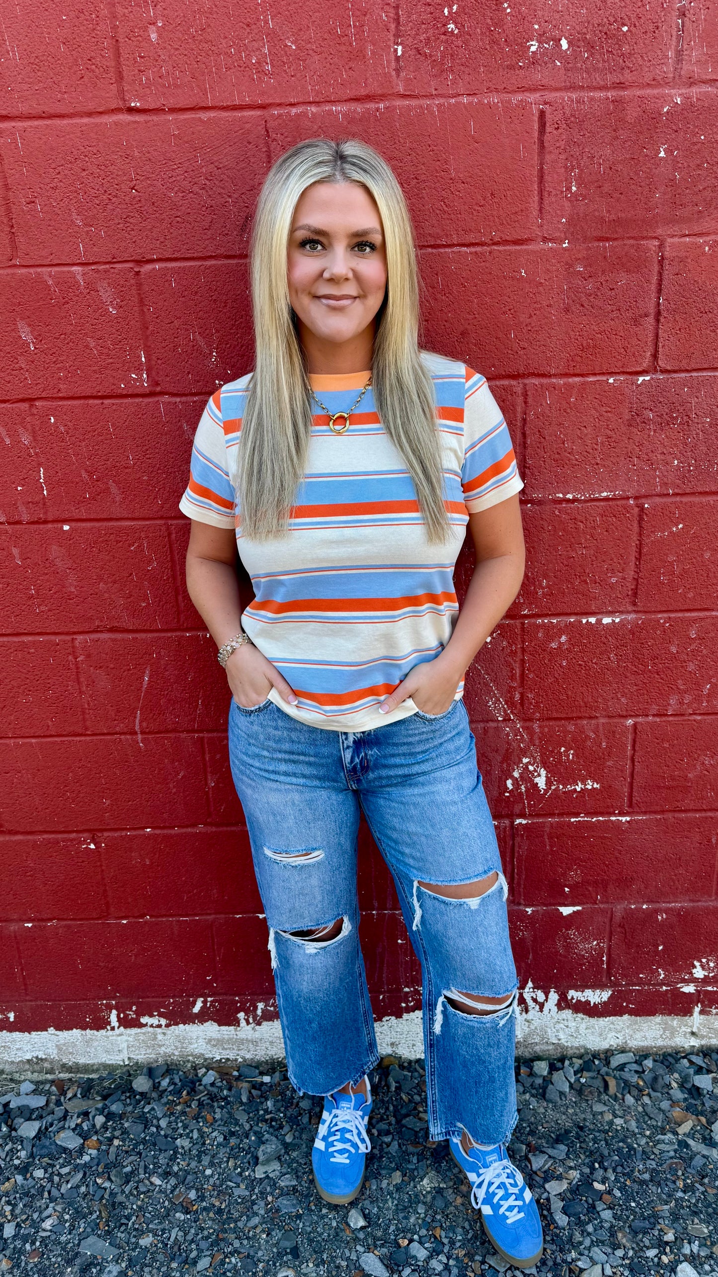 Amber Straight Leg Distressed Jeans