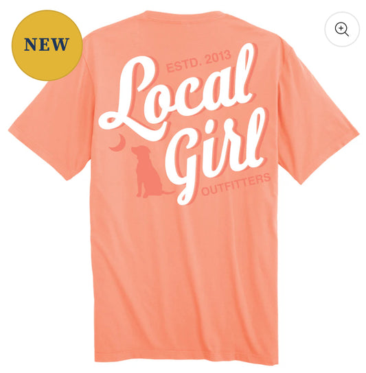Local Girl Stacked Script Tee