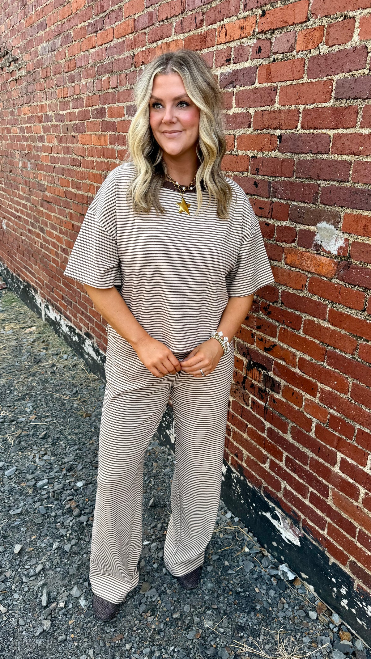 Cinnamon Striped Pants
