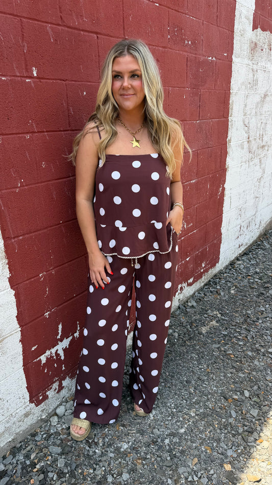 Java Dot Pant - Brown