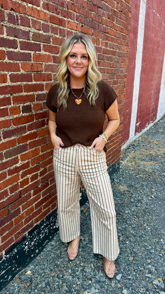 Sandstone Striped Pants