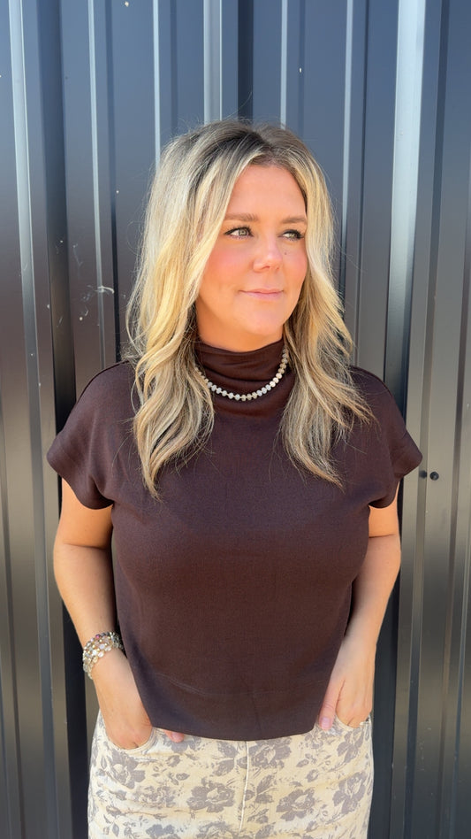 Nina Mock Neck Top