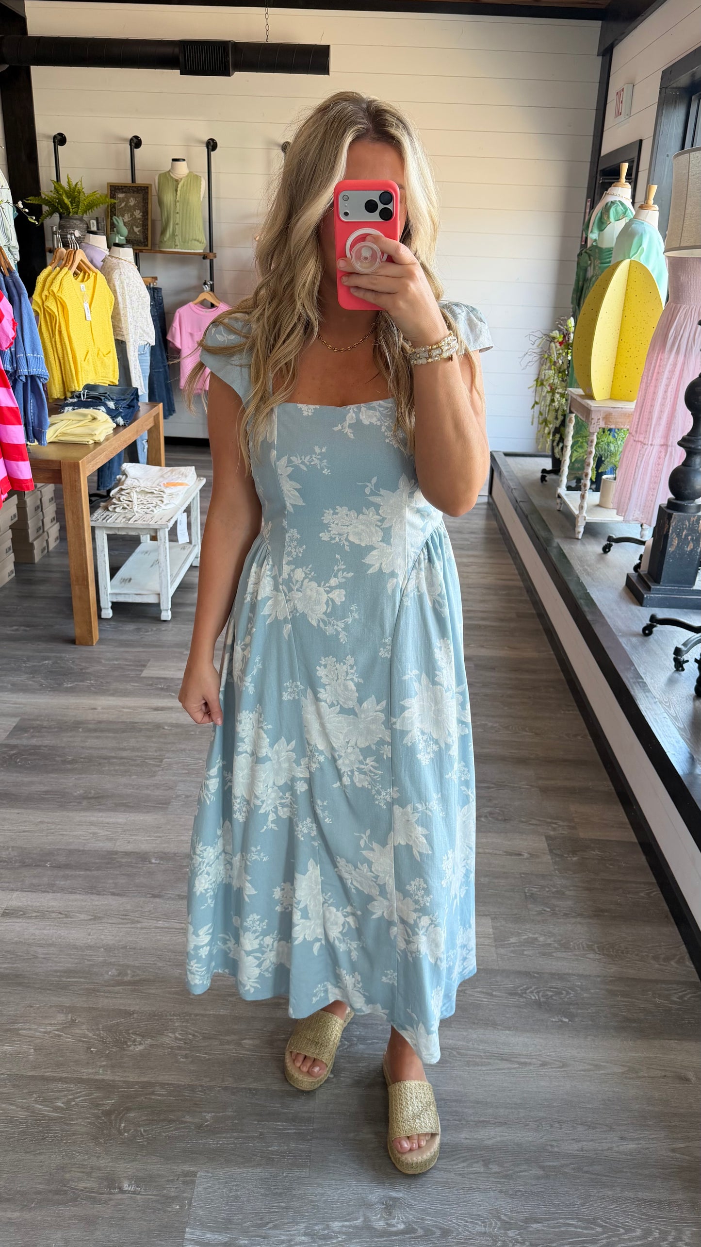 Caydi Floral Midi Dress