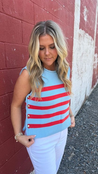 Glamour Girl Striped Top