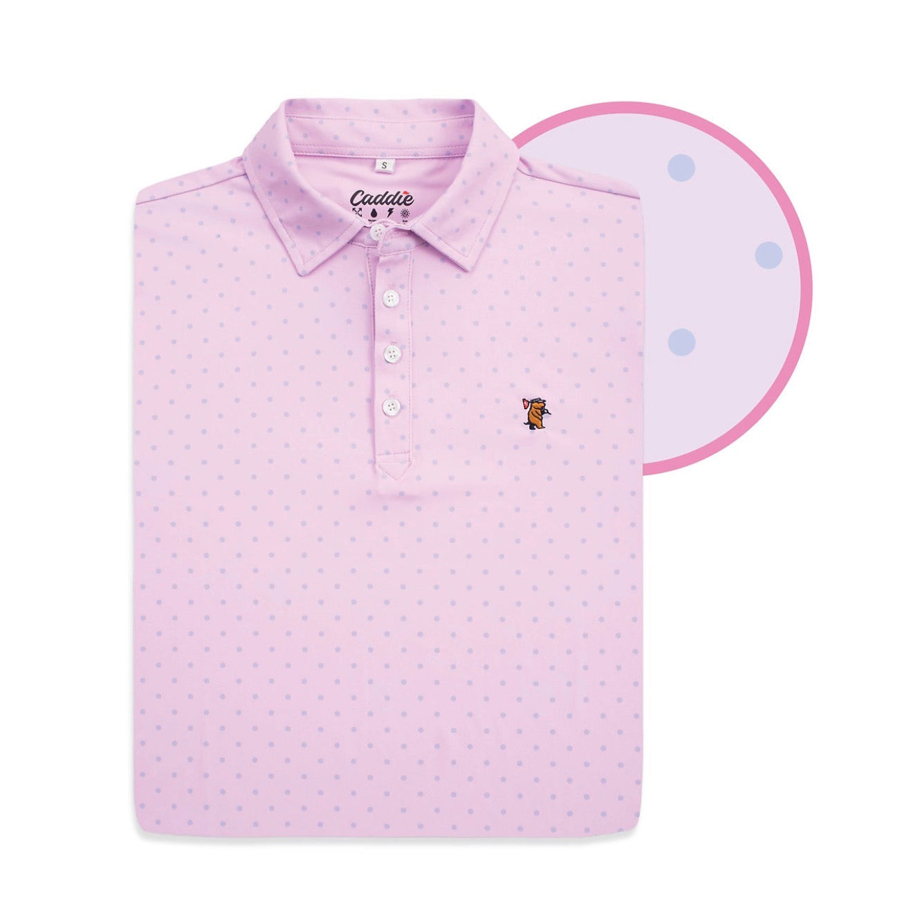 Caddie Pink Lotus Polo