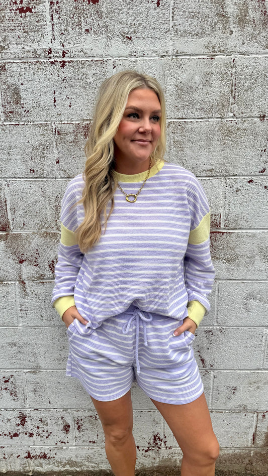 Naomi Striped Set - Shorts