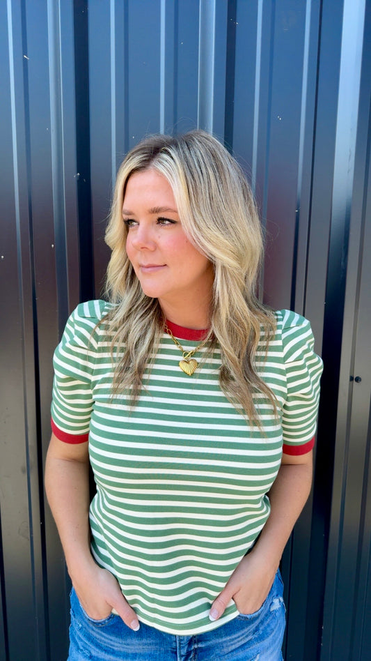 Stevie Striped Top