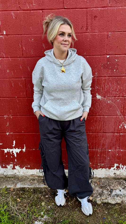 Side Tie Windbreaker Joggers